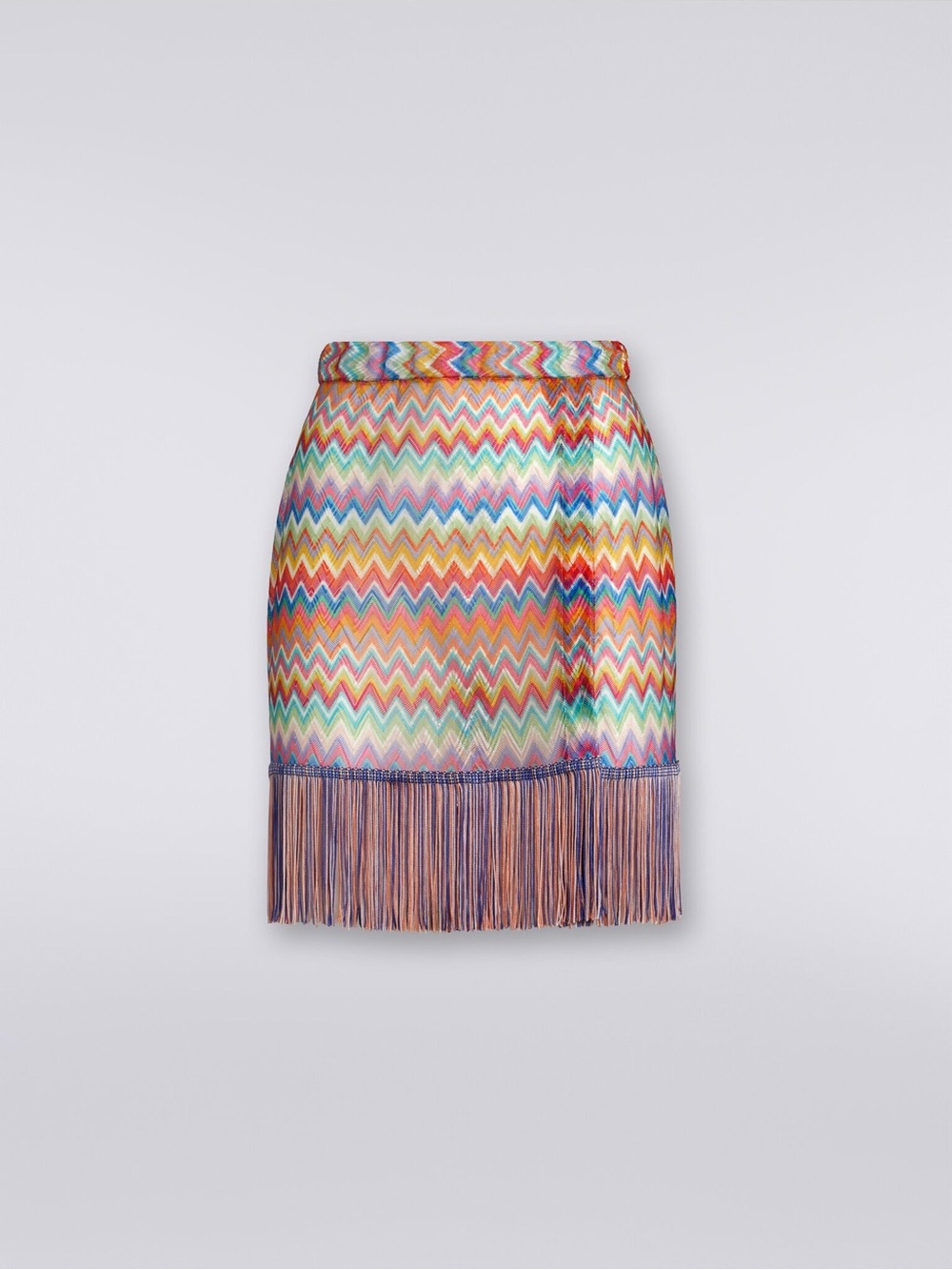 Missoni Cover Up Fringe Mini Skirt